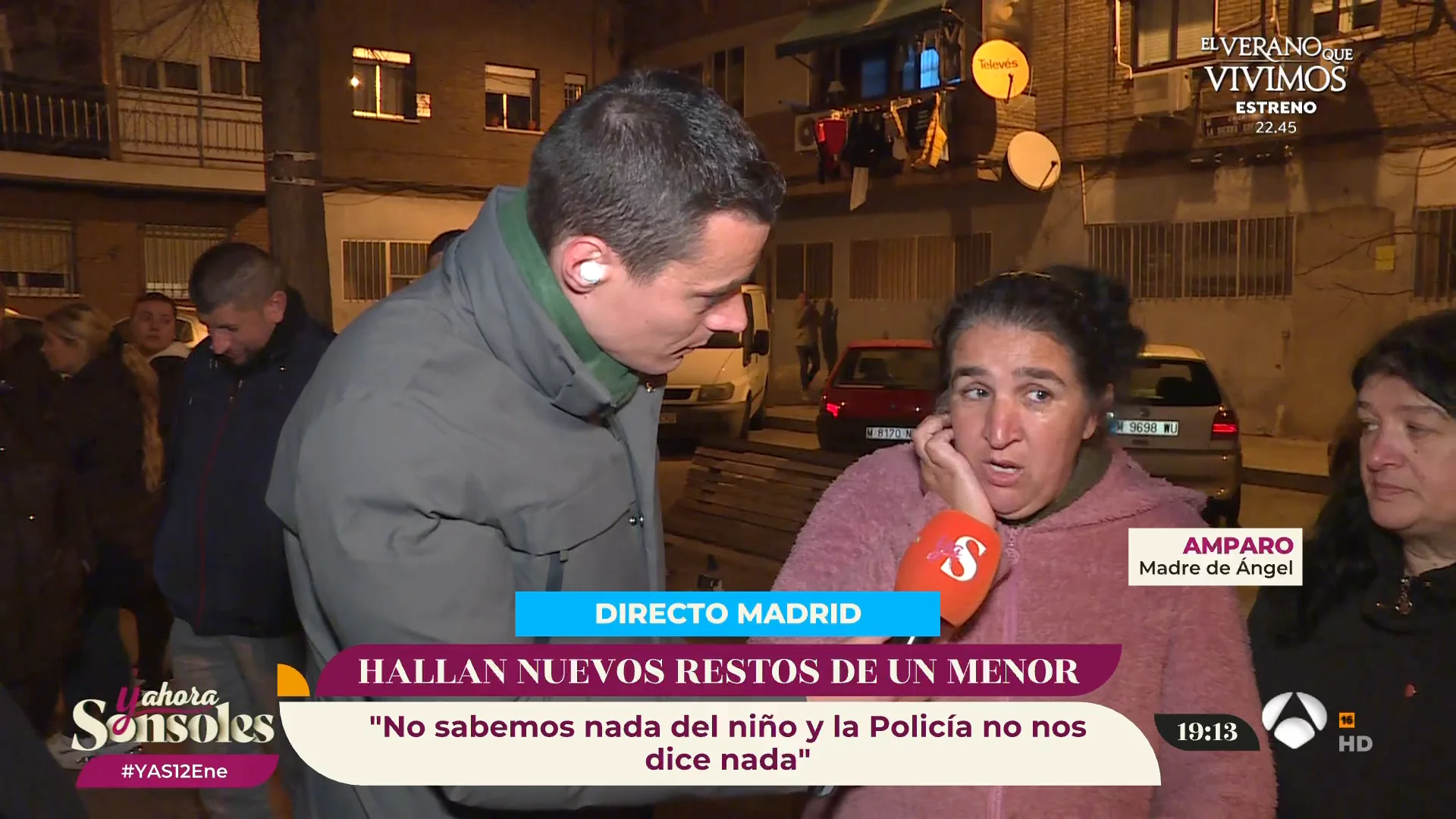 Amparo a&uacute;n no sabe si los restos son de su hijo: "Queremos saber algo pronto para que descanse en paz"