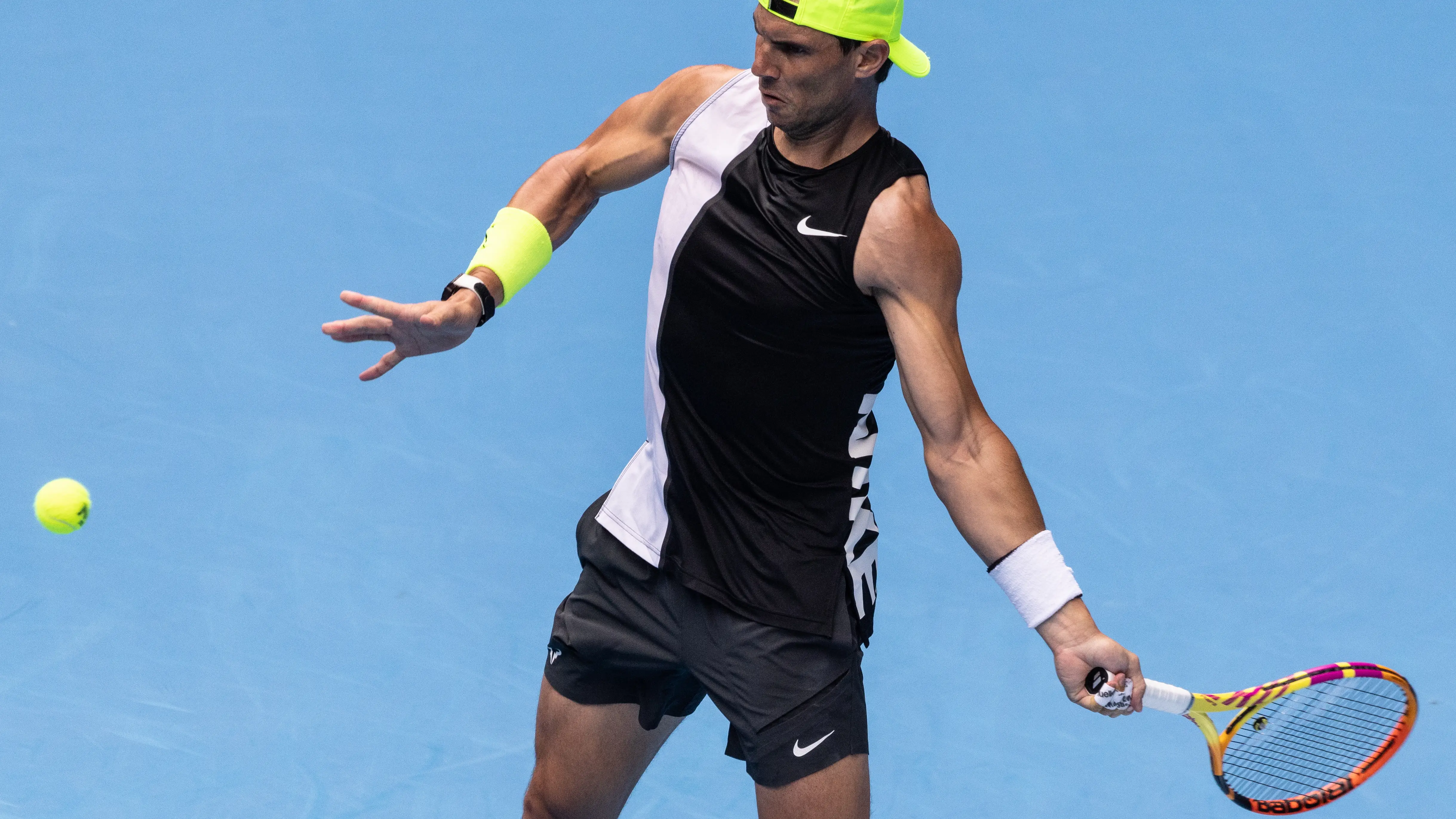 Rafa Nadal entrenando en Melbourne de cara al Open de Australia Rafa Nadal entrenando en Melbourne de cara al Open de Australia