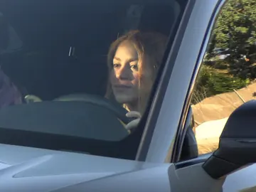 Shakira, en su coche Shakira, en su coche