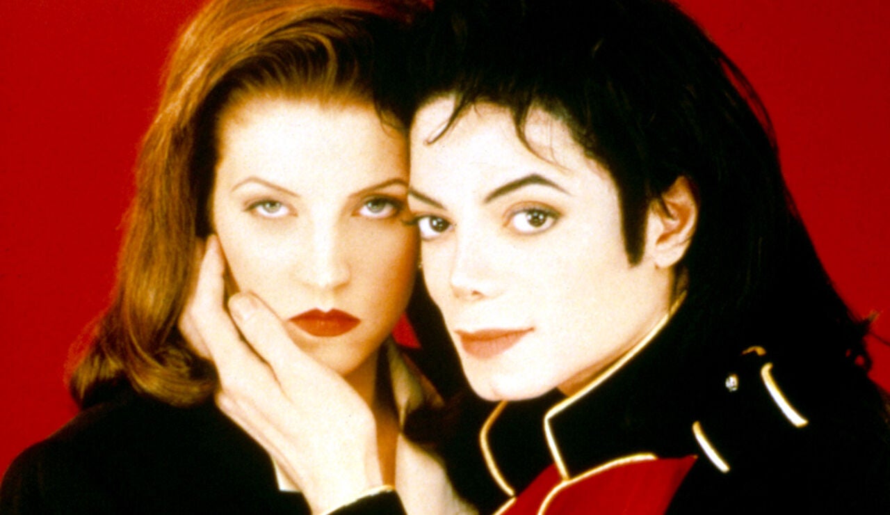 Lisa Marie Presley y Michael Jackson