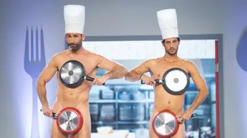 ¡Suben la temperatura! El desnudo de Jorge Blanco y Jorge Brazález en un número cómico en ‘El Desafío’ 