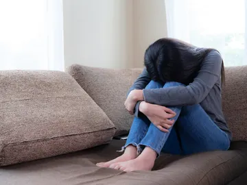 Una joven con depreción Una joven con depreción