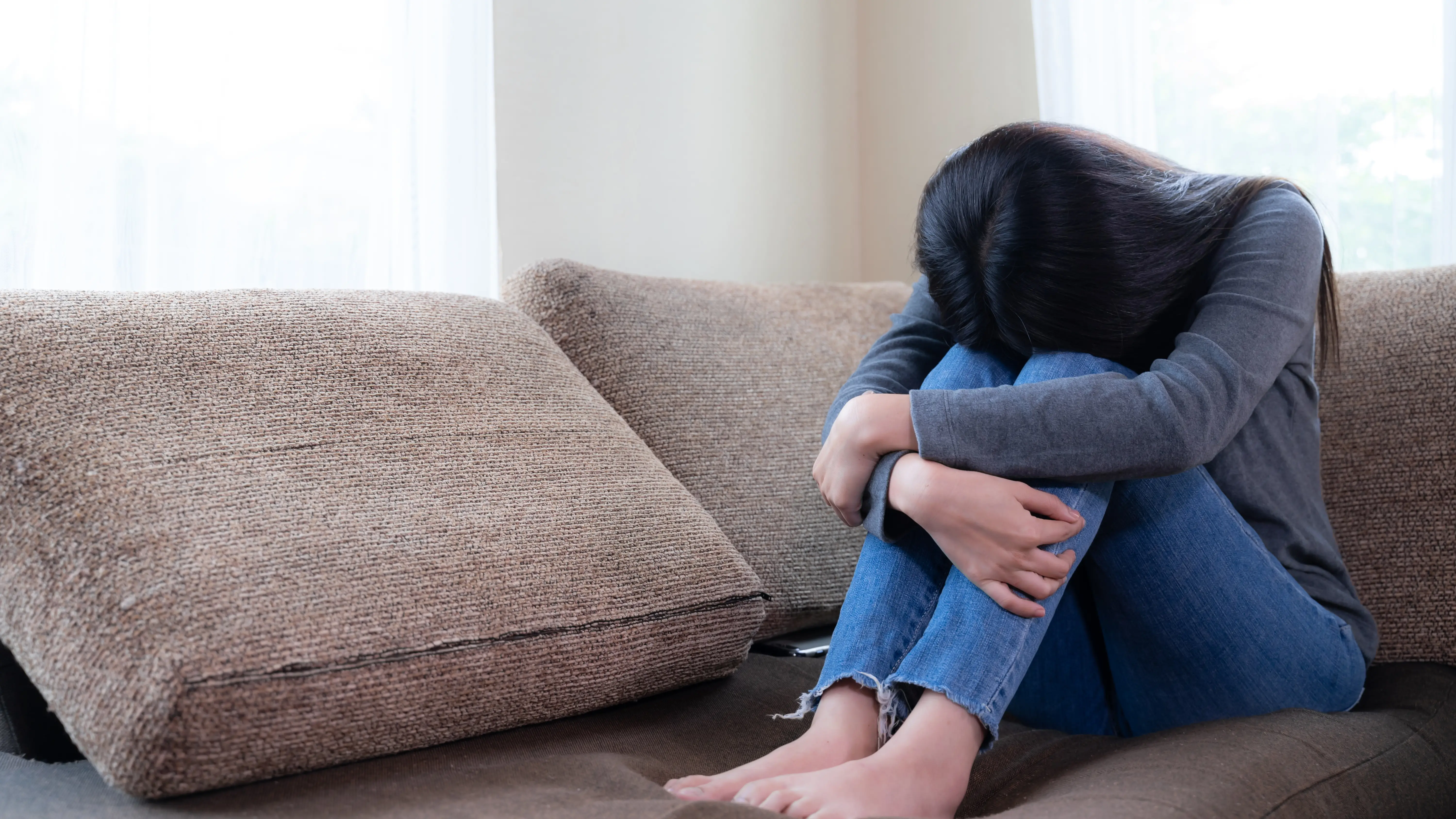 Una joven con depreción Una joven con depreción