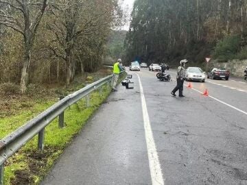 Accidente de moto en Galicia