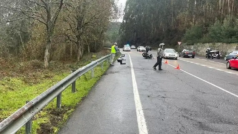 Accidente de moto en Galicia Accidente de moto en Galicia
