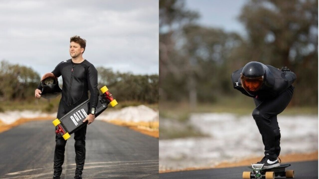 Australian Raine Kent achieves the speed record on an electric