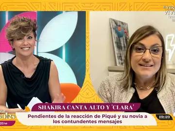 Lorena Vázquez cuenta cuál ha sido la reacción de Gerard Piqué ante los dardos de Shakira Lorena Vázquez cuenta cuál ha sido la reacción de Gerard Piqué ante los dardos de Shakira