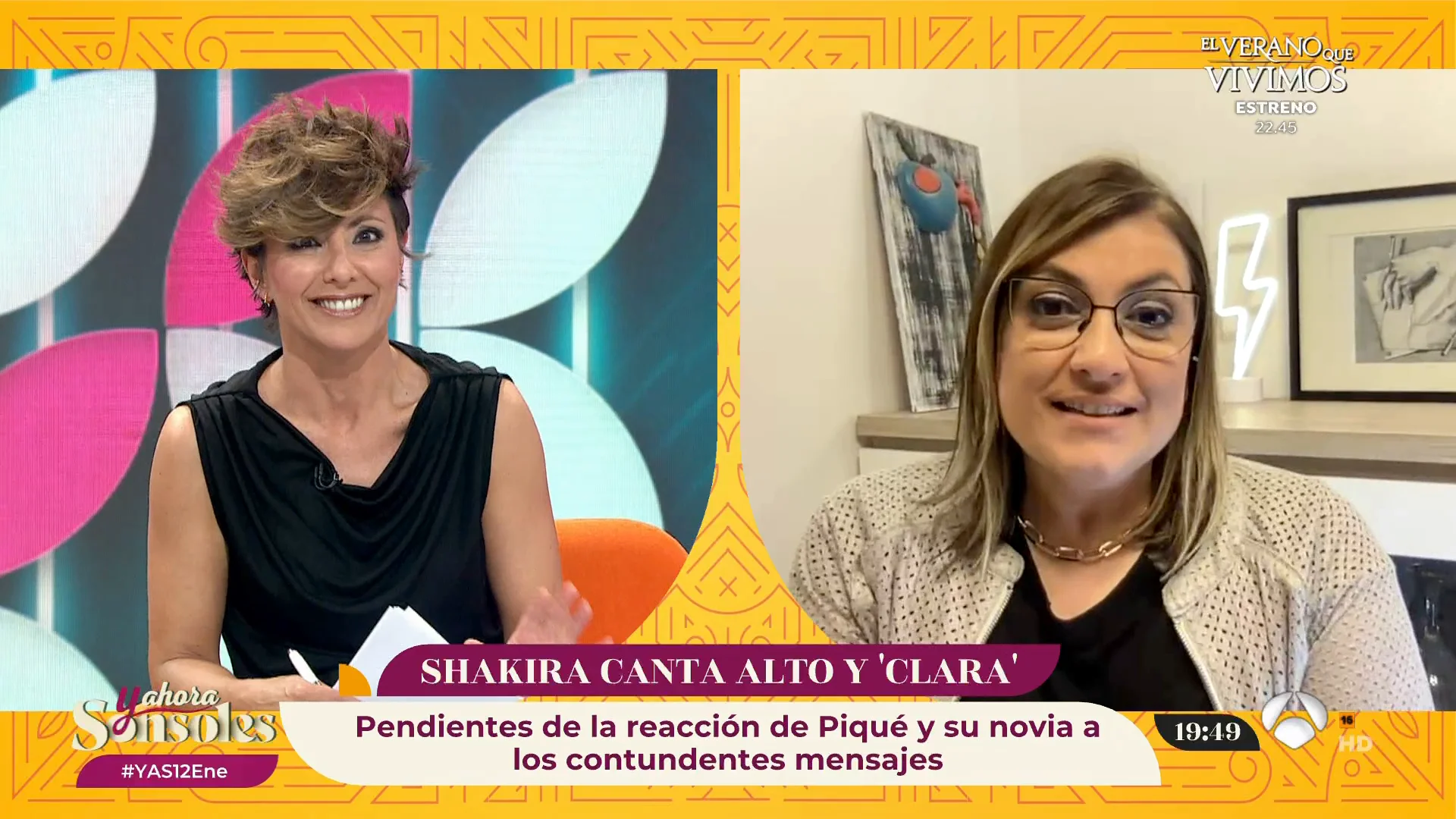Lorena V&aacute;zquez cuenta cu&aacute;l ha sido la reacci&oacute;n de Gerard Piqu&eacute; ante los dardos de Shakira