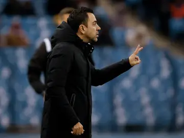 Xavi Hernández, en el partido ante el Betis de la Supercopa de España Xavi Hernández, en el partido ante el Betis de la Supercopa de España