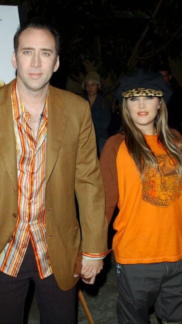 Nicolas Cage y Lisa Marie Presley 
