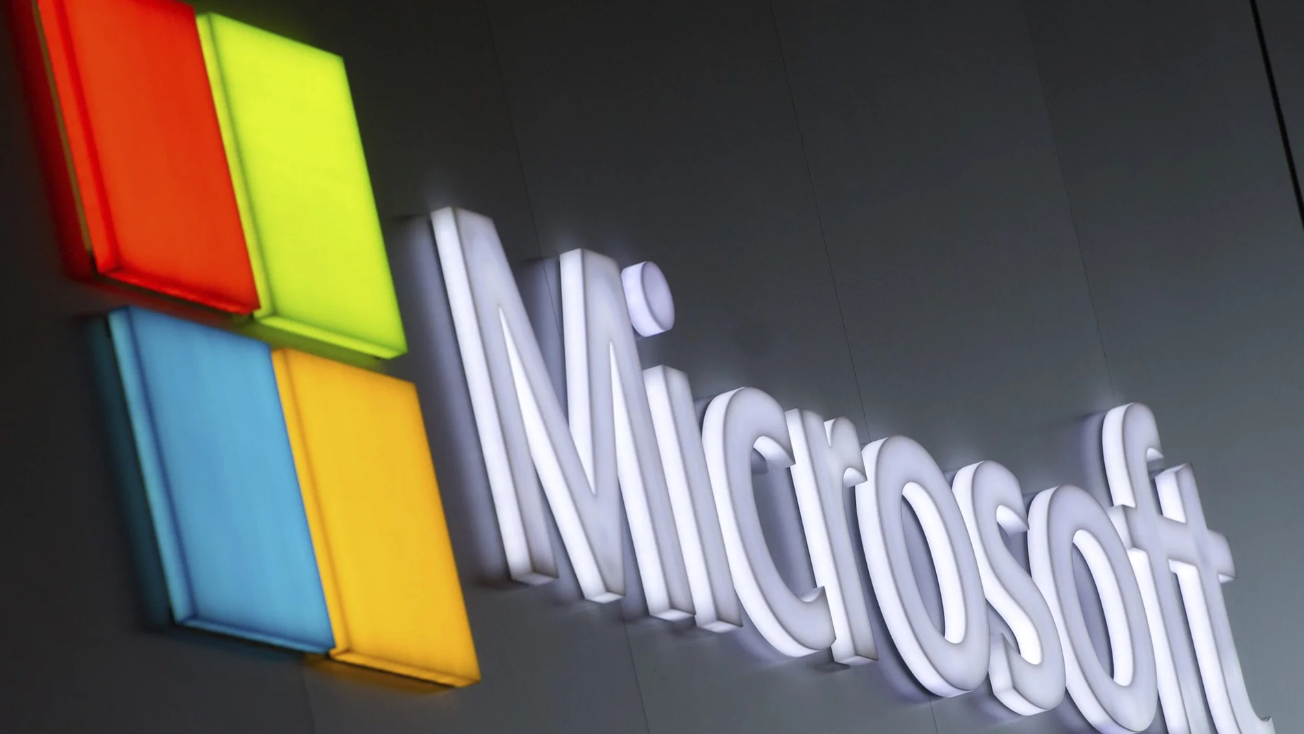 Imagen de archivo de un logo de Microsoft