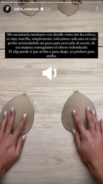 Sofía Suescun muestra cómo se coloca las copas Sofía Suescun muestra cómo se coloca las copas