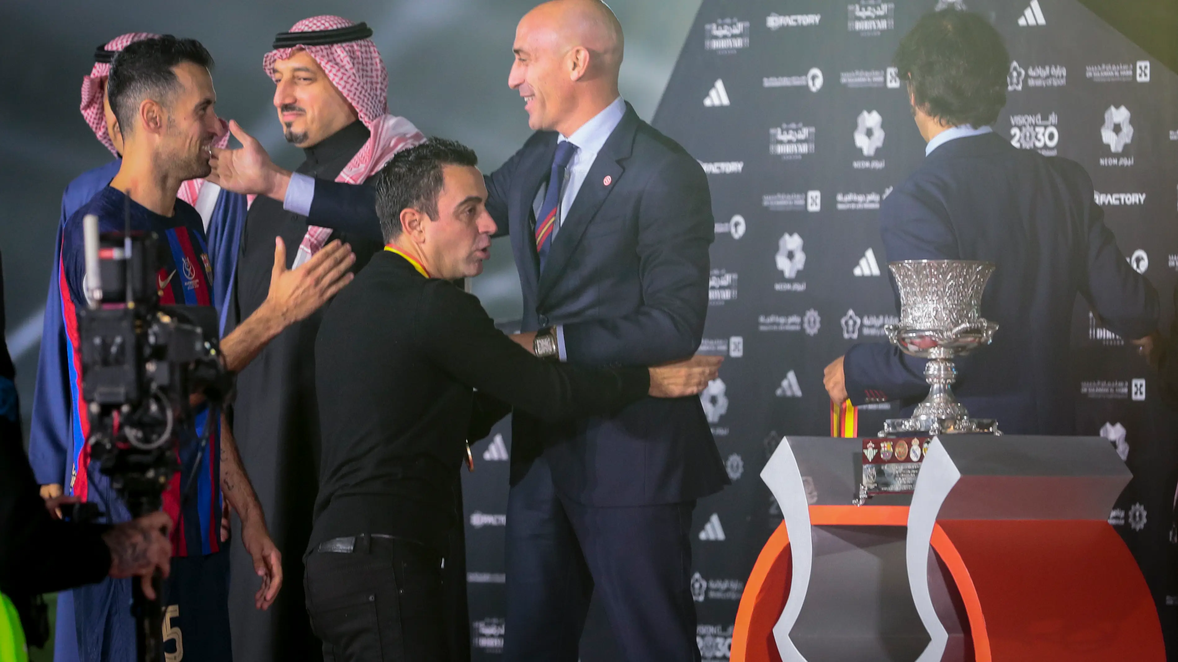 Xavi Hern&aacute;ndez, en el Estadio internacional Rey Fahd de Riad