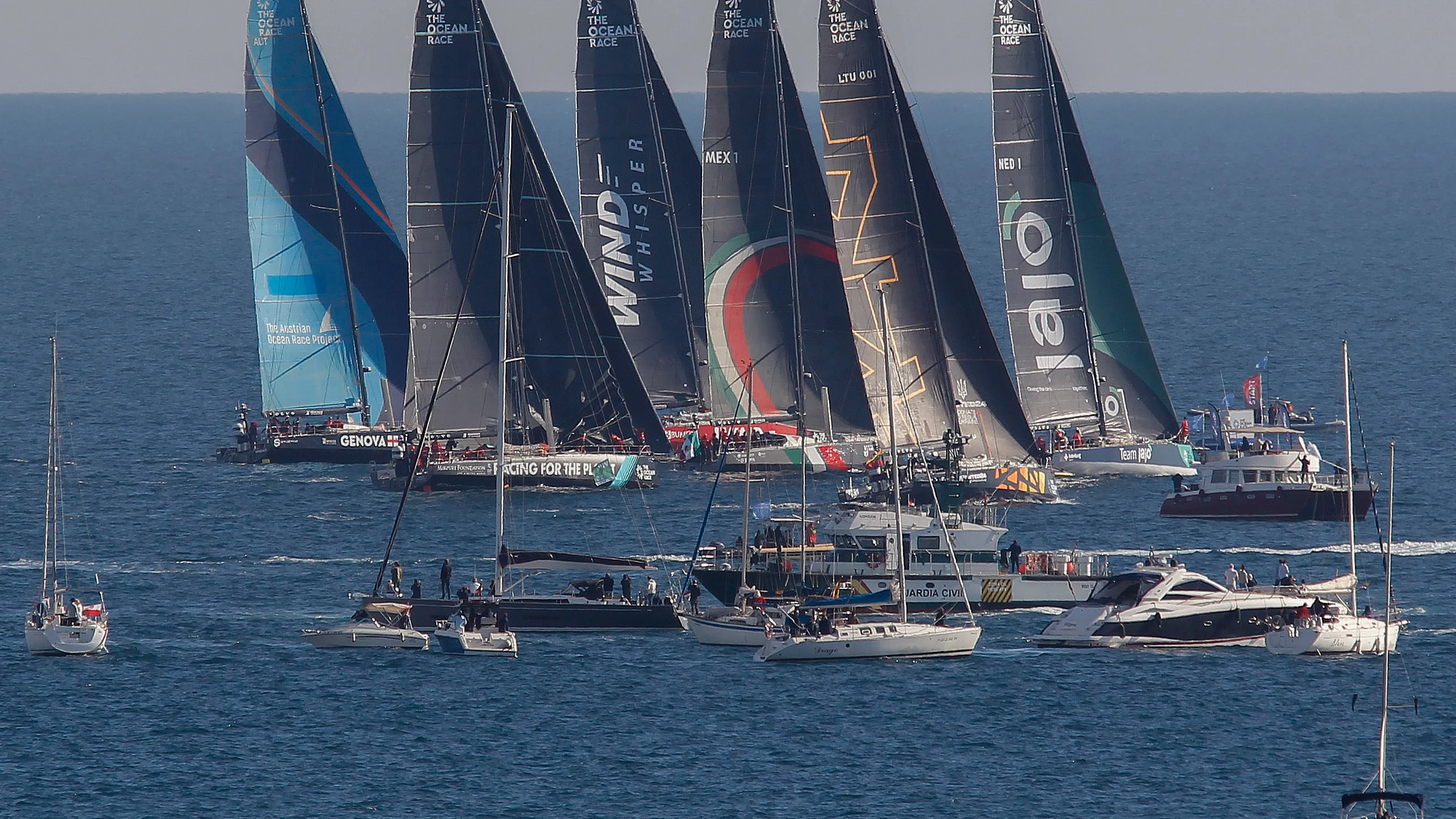 Imagen de la salida de la Ocean Race, en Alicante Imagen de la salida de la Ocean Race, en Alicante