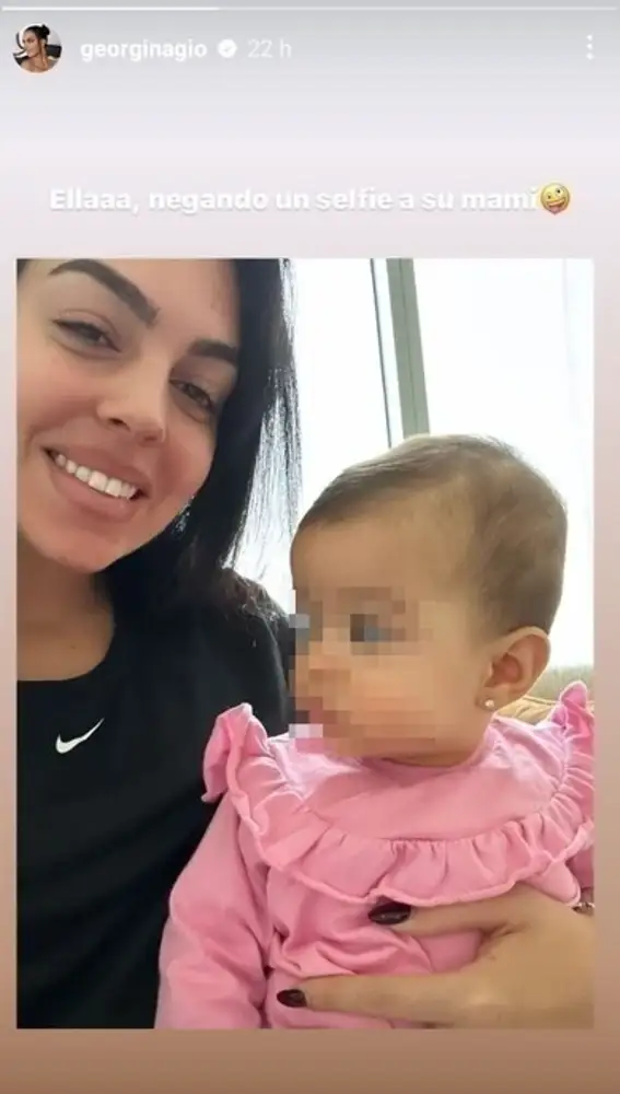 Georgina Rodríguez y su hija Bella Esmeralda