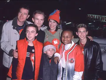 Reparto de 'Malcolm In the Middle': Bryan Cranston, Christopher Kennedy Masterson, Jane Kaczmarek, Frankie Muniz, Eric Per Sullivan, Justin Berfield, Craig Lamar Traylor Reparto de 'Malcolm In the Middle': Bryan Cranston, Christopher Kennedy Masterson, Jane Kaczmarek, Frankie Muniz, Eric Per Sullivan, Justin Berfield, Craig Lamar Traylor