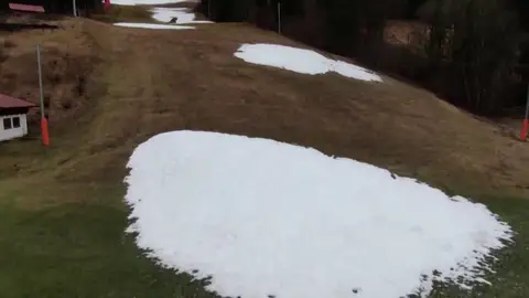 Así luce la pista del descenso de Garmisch Así luce la pista del descenso de Garmisch