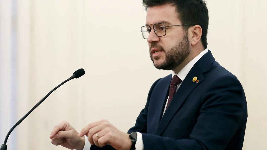 El presidente de la Generalitat, Pere Aragonès El presidente de la Generalitat, Pere Aragonès
