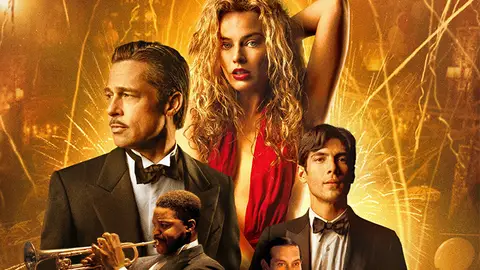 Brad Pitt y Margot Robbie en 'Babylon' Brad Pitt y Margot Robbie en 'Babylon'