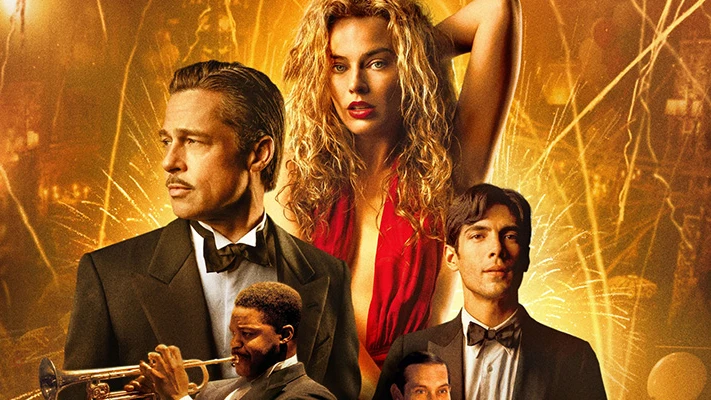 Brad Pitt y Margot Robbie en 'Babylon' Brad Pitt y Margot Robbie en 'Babylon'