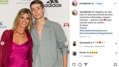 Arantxa de Benito y su hijo Aitor Arantxa de Benito y su hijo Aitor