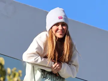 Shakira, en el balcón de su casa Shakira, en el balcón de su casa