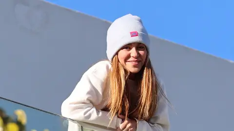 Shakira, en el balcón de su casa Shakira, en el balcón de su casa