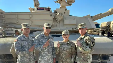 Un tanque 'Abrams M1' Un tanque 'Abrams M1'