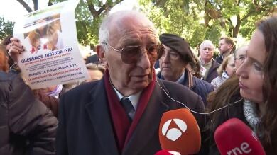 La emoción del abuelo de Marta del Castillo: 