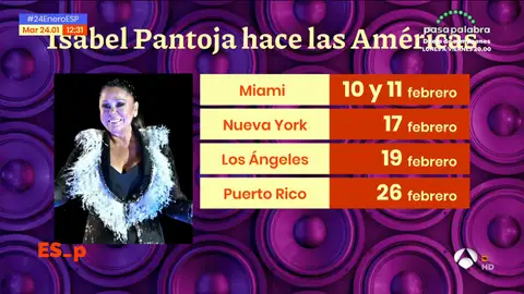 ISABEL PANTOJA ULTIMA SU GIRA POR EEUU, PERO ANTES PASARÁ POR MADRID ISABEL PANTOJA ULTIMA SU GIRA POR EEUU, PERO ANTES PASARÁ POR MADRID