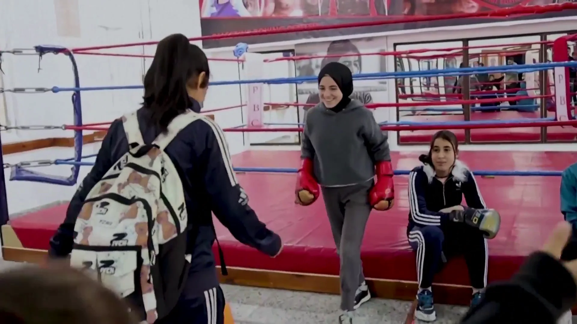 Primer club femenino de boxeo en Gaza Primer club femenino de boxeo en Gaza