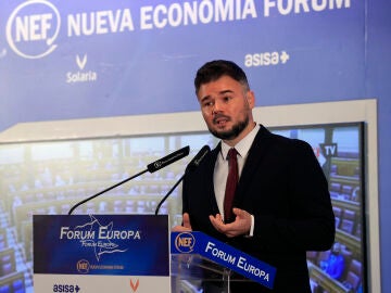  El portavoz de ERC en el Congreso de los Diputados, Gabriel Rufián