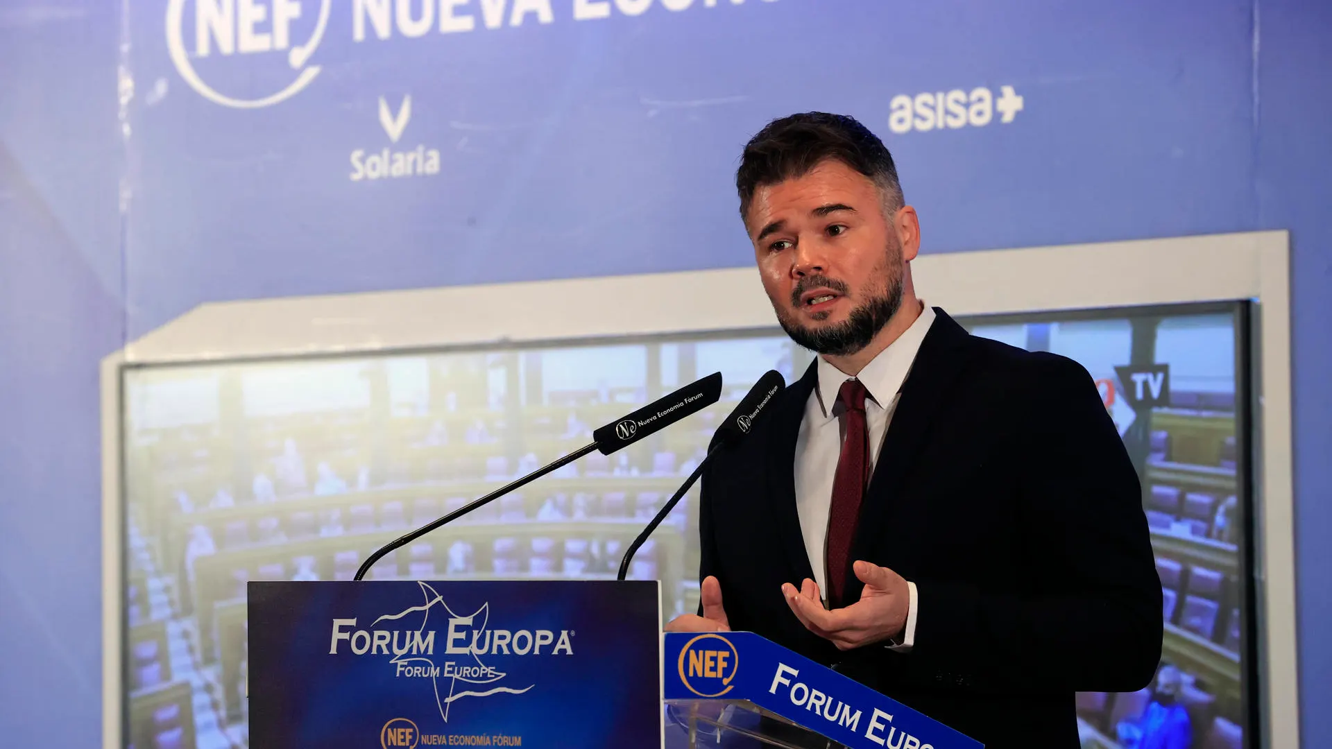 El portavoz de ERC en el Congreso de los Diputados, Gabriel Rufián El portavoz de ERC en el Congreso de los Diputados, Gabriel Rufián