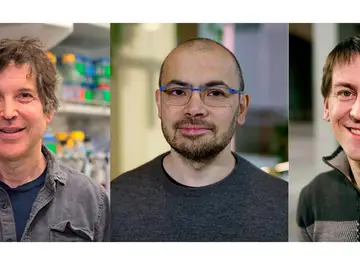 Los investigadores David Baker, Demis Hassabis y John Jumper, Los investigadores David Baker, Demis Hassabis y John Jumper,