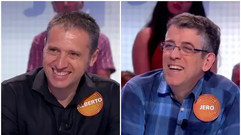 Jero Hernández y Alberto Izquierdo, unos “referentes” para los nuevos campeones de ‘Pasapalabra’ Jero Hernández y Alberto Izquierdo, unos “referentes” para los nuevos campeones de ‘Pasapalabra’
