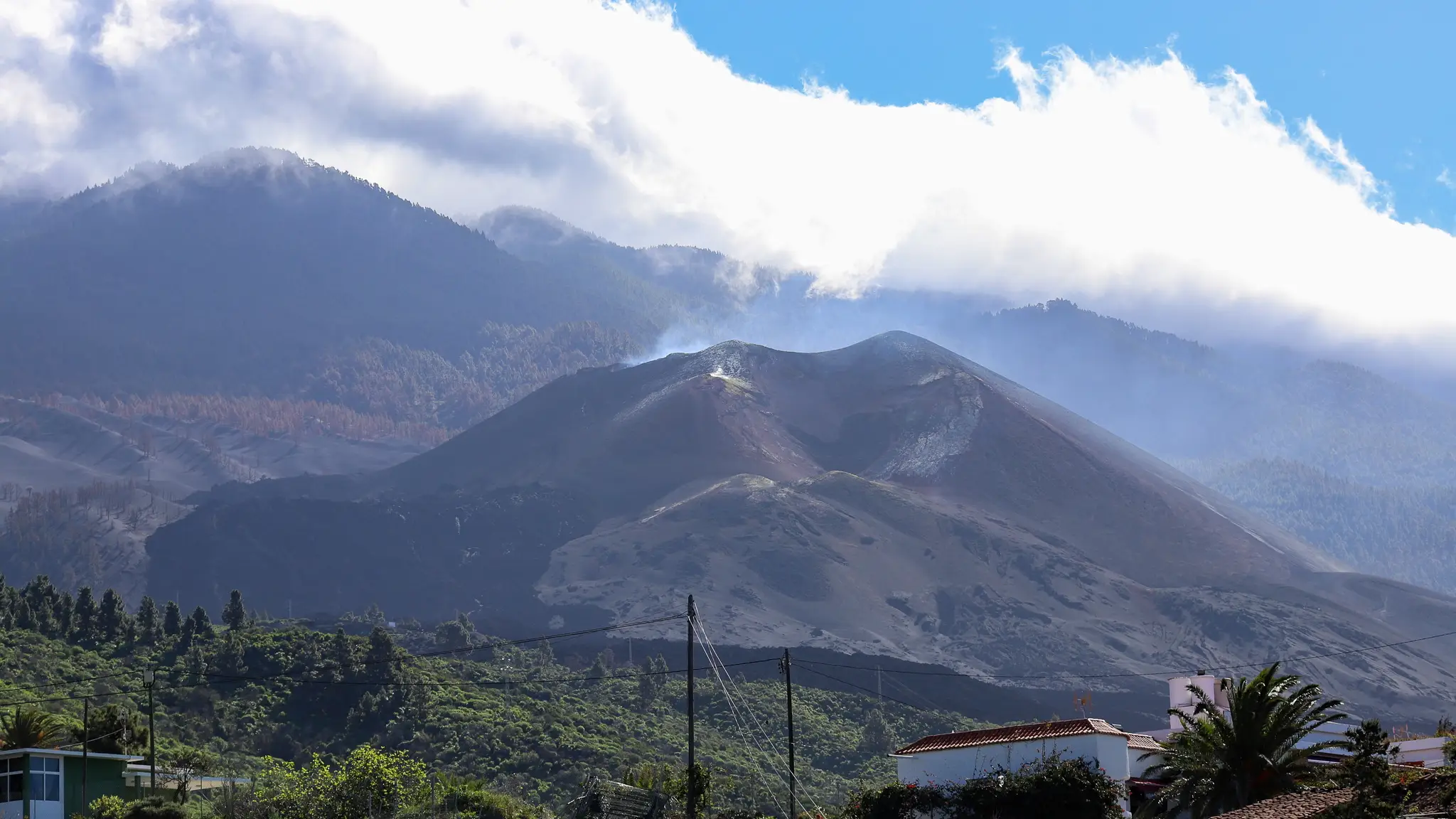 El volc&aacute;n de La Palma tras la erupci&oacute;n