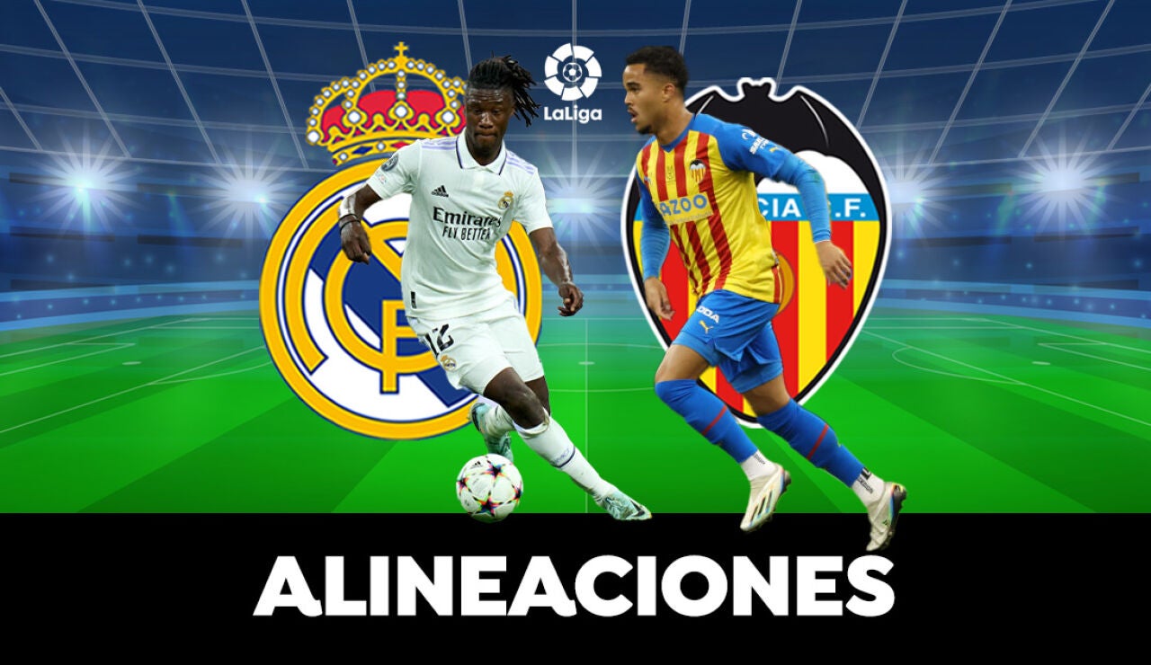 Real Madrid - Valencia: Alineaciones del partido de LaLiga