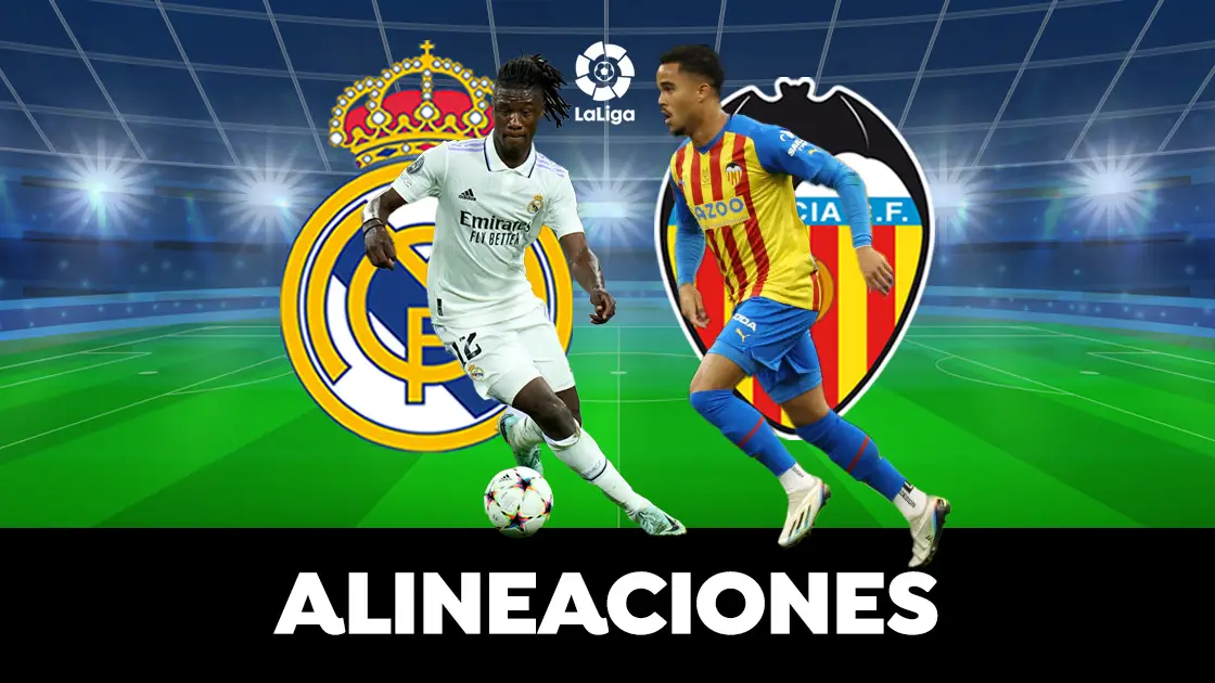 Real Madrid - Valencia: Alineaciones del partido de LaLiga