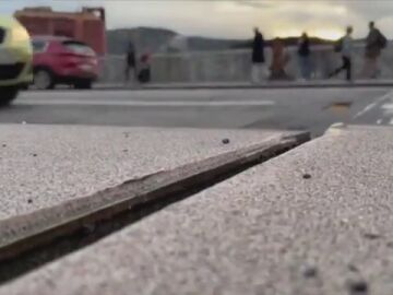 El temblor del puente de Deusto en Bilbao
