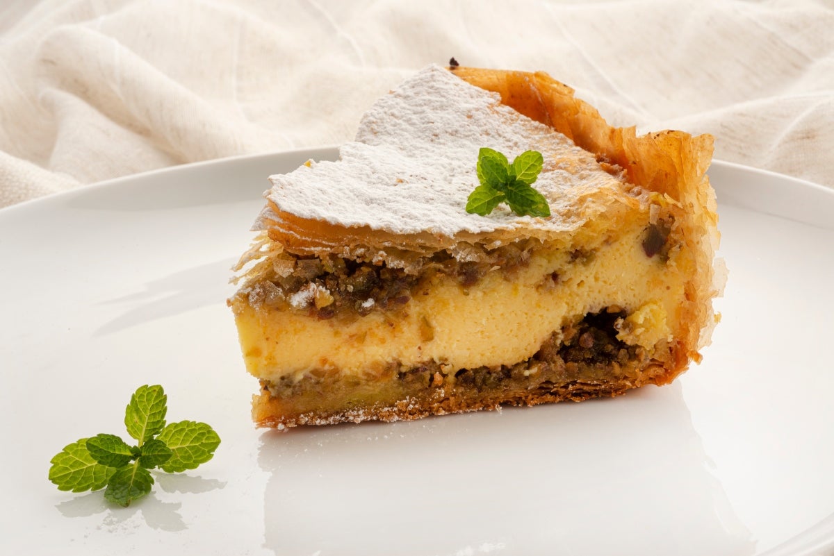 Una tarta fácil y escandalosamente rica: baklava de pistachos y crema ... Una tarta fácil y escandalosamente rica: baklava de pistachos y crema ...