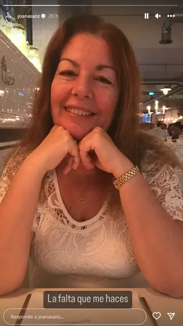 Joana Sanz recuerda a su madre fallecida recientemente Joana Sanz recuerda a su madre fallecida recientemente