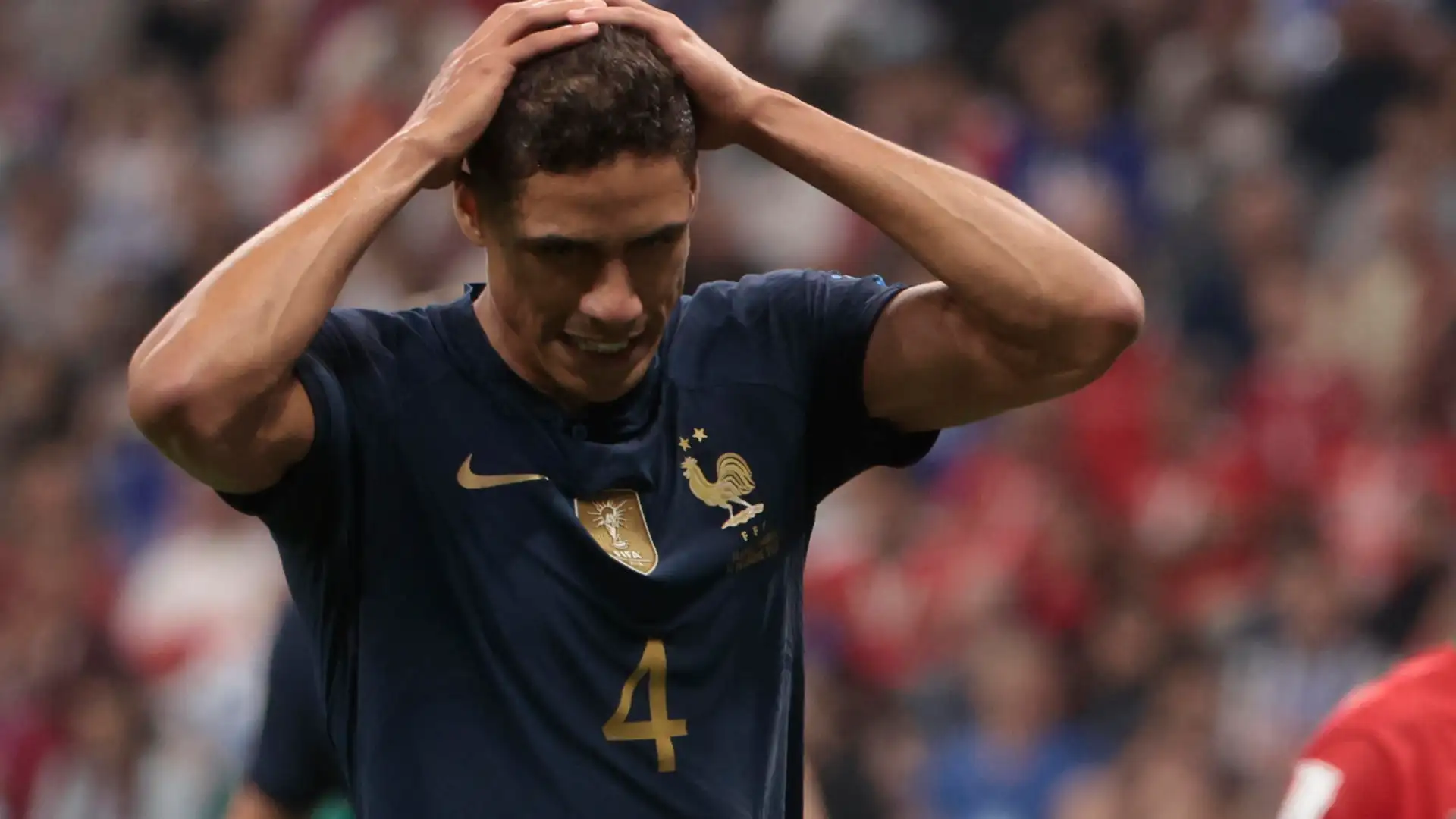 Raphael Varane, en un partido de la selecci&oacute;n francesa