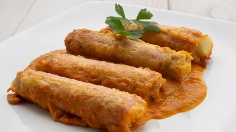 Receta de puerros con jamón rebozados, de Karlos Arguiñano Receta de puerros con jamón rebozados, de Karlos Arguiñano