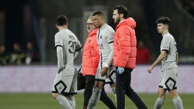 Mbappé estará 3 semanas lesionado y se pierde la ida de octavos contra el Bayern de Múnich
