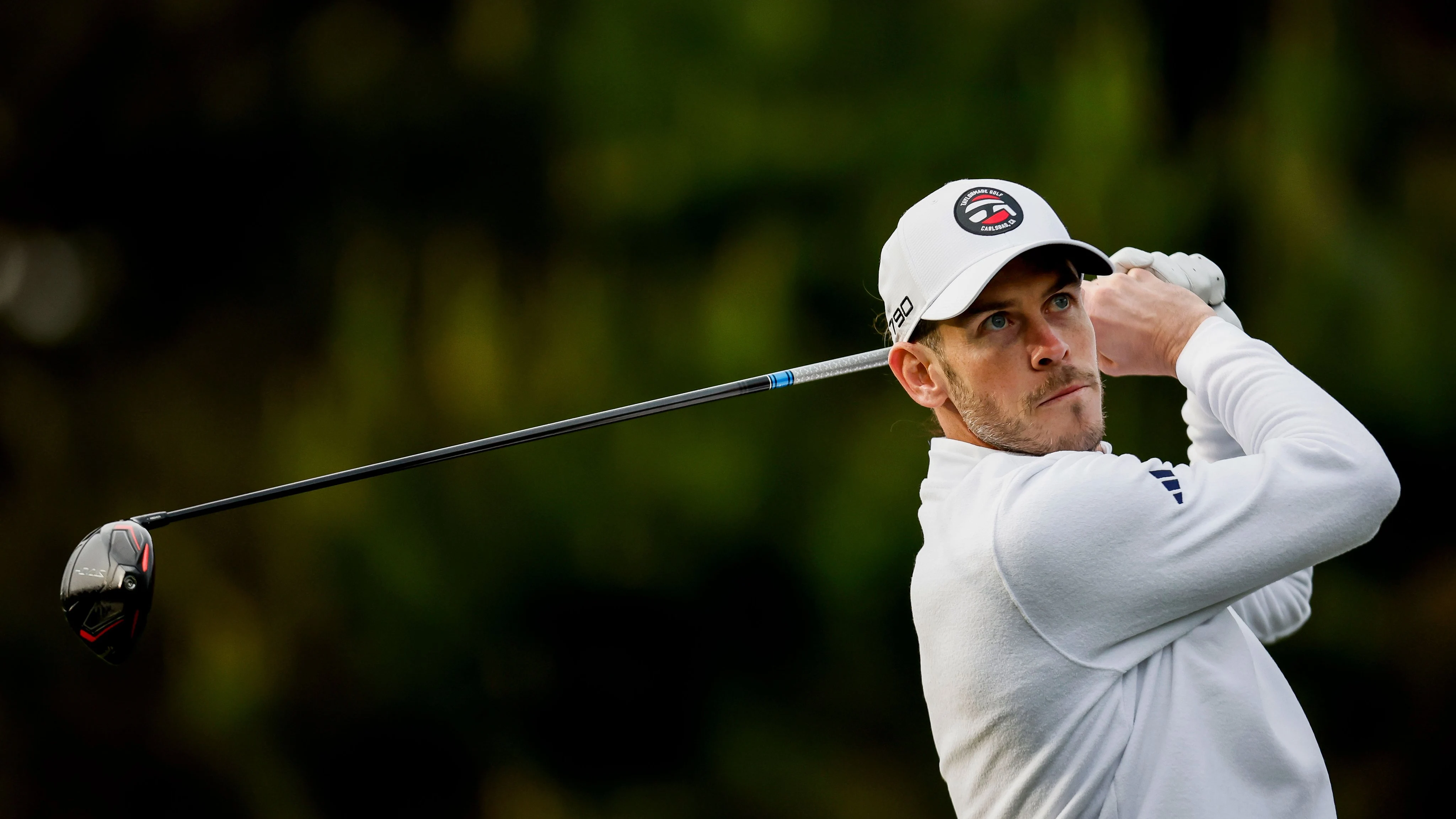 Gareth Bale ejecuta un drive durante su estreno en el Pebble Beach Pro-Am Gareth Bale ejecuta un drive durante su estreno en el Pebble Beach Pro-Am