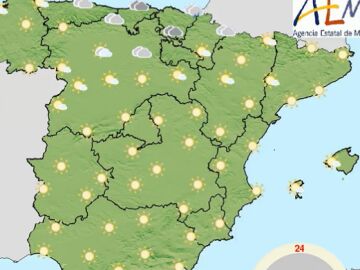 Tiempo previsto en Península y Baleares desde 03-02-2023 hasta 09-02-2023