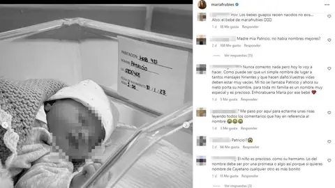 Las críticas y defensas que María Fernández-Rubíes ha recibido por el nombre de su segundo hijo Las críticas y defensas que María Fernández-Rubíes ha recibido por el nombre de su segundo hijo