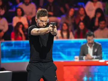 Un infalible Jorge Lorenzo demuestra su puntería en el ‘Tiro extremo’ Un infalible Jorge Lorenzo demuestra su puntería en el ‘Tiro extremo’