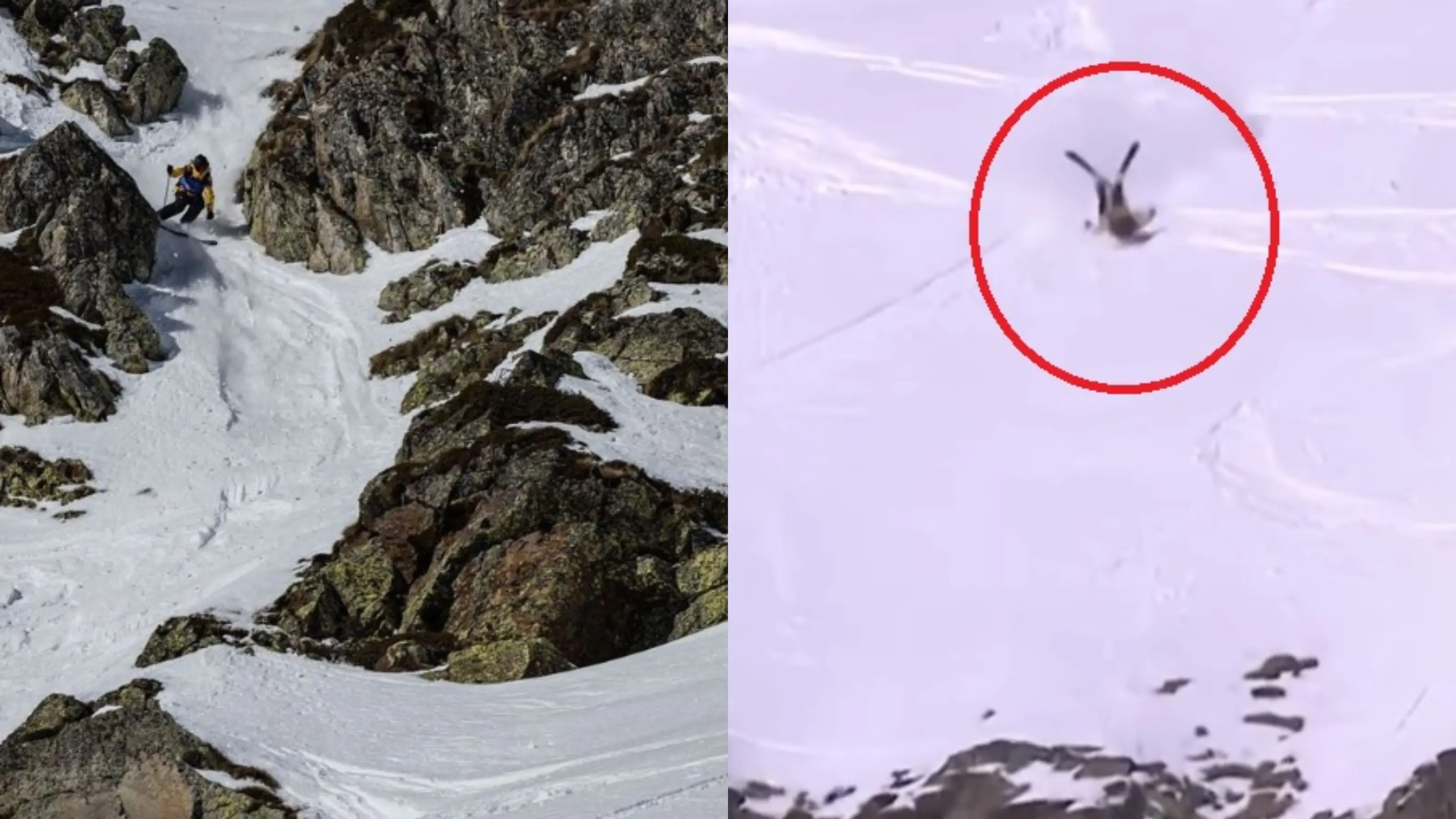 Abel Moga, en su descenso en el Freeride World Tour de Andorra 2023 Abel Moga, en su descenso en el Freeride World Tour de Andorra 2023