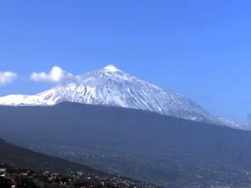 El vídeo de la nieve en Tenerife y La Palma